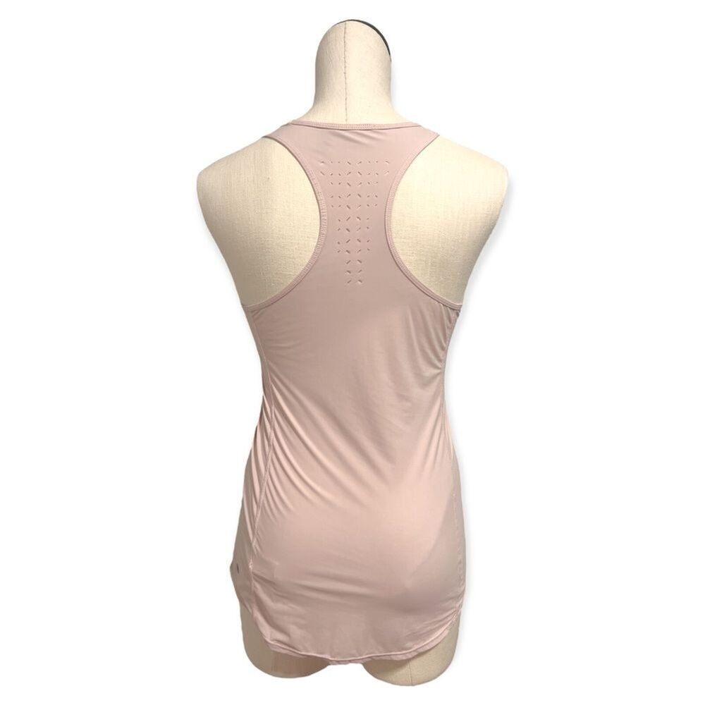Zella racerback tank top womens size XSmall blush cutout pattern light pink - Picture 3 of 9